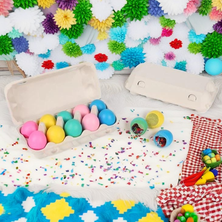 五彩纸屑 鸡蛋 幸运 幸福