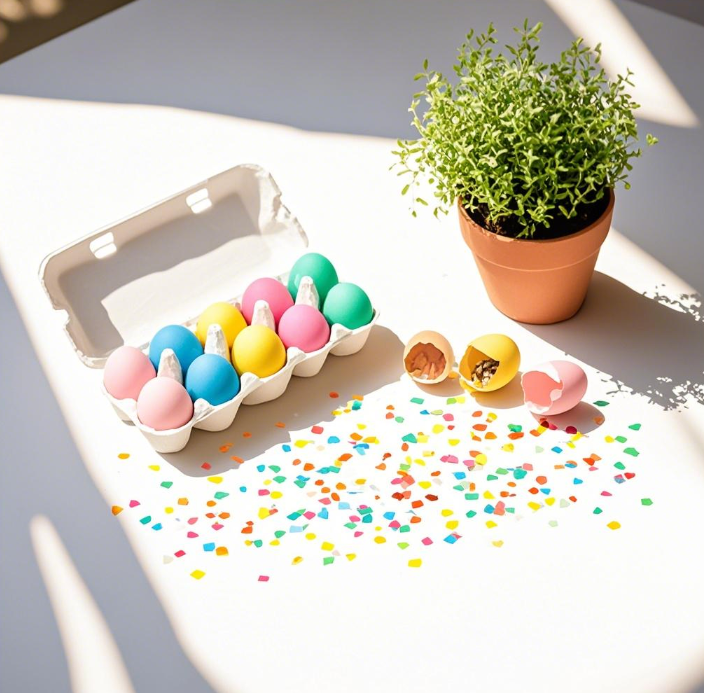 Ideas de decoración de huevos de confeti para celebraciones mágicas