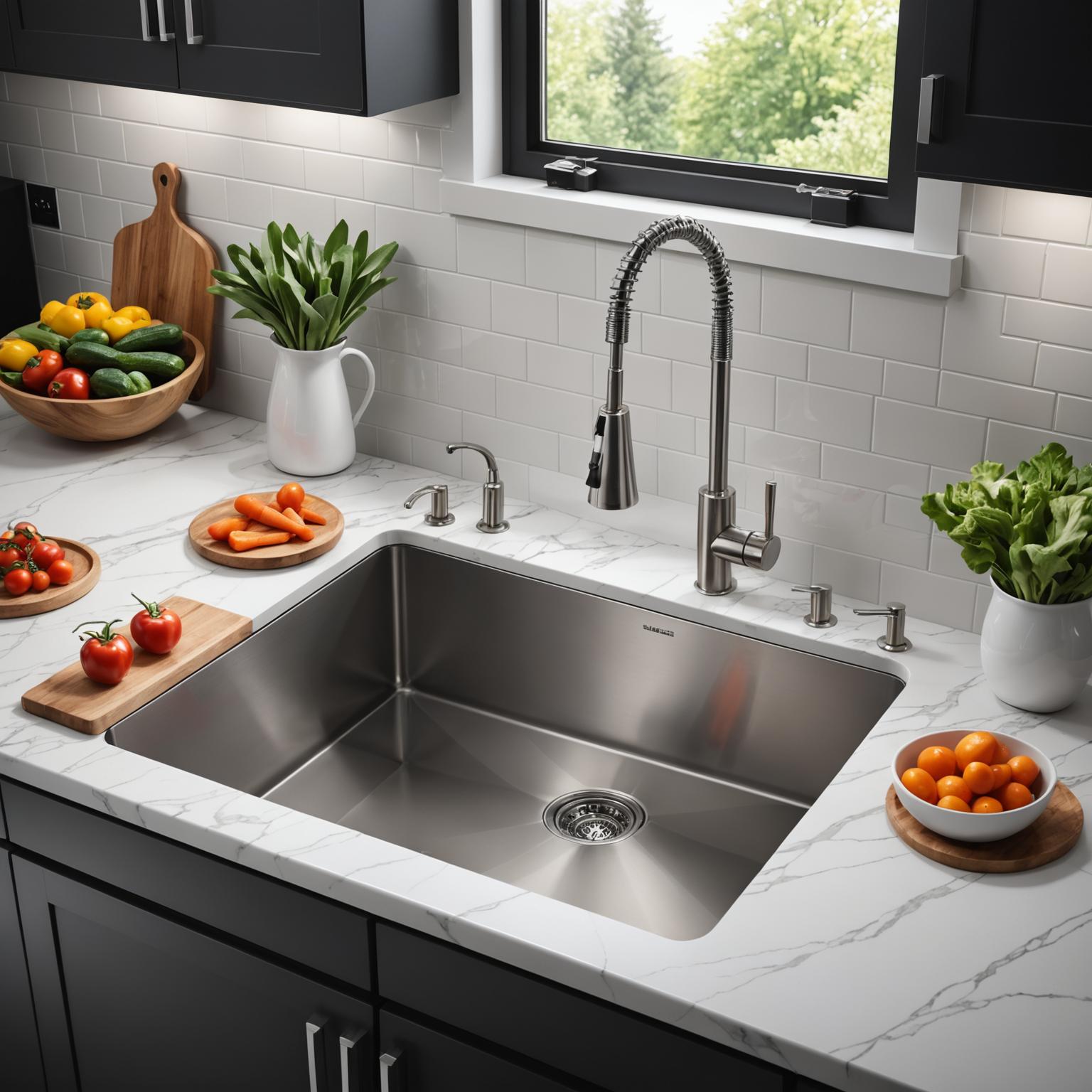 316 stainless steel sink, corrosion resistant sink, stainless steel kitchen sink, marine grade stainless steel sink