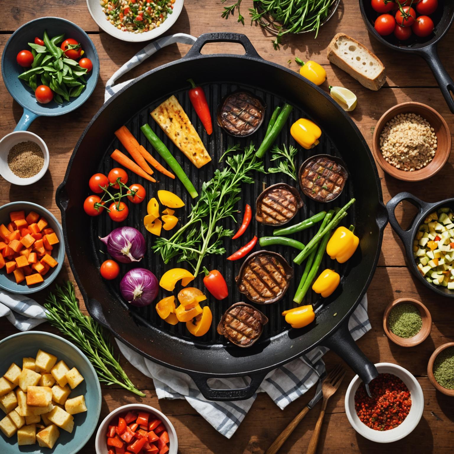 Усовершенствование приготовления пищи с помощью чугуна поддержки сковороды: Quad Grate