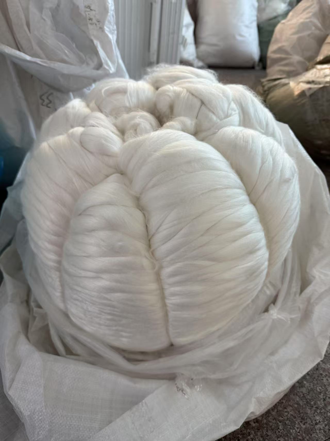 Viscose Tops hole bumps 10kg package open 