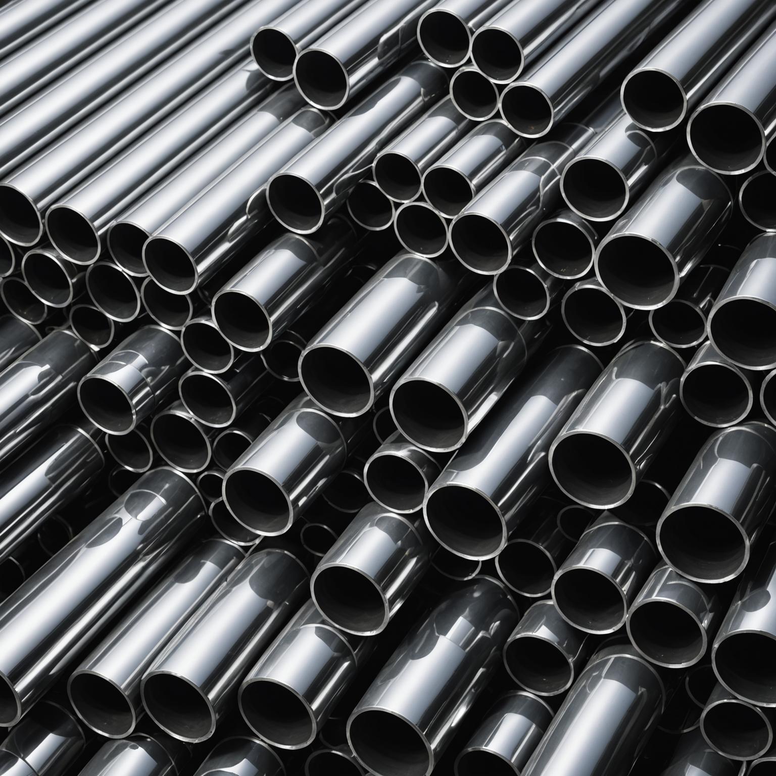 Automobile exhaust system, stainless steel pipe
