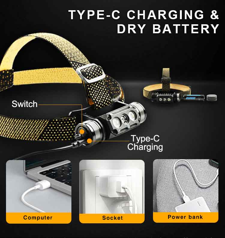 Type-C USB Rechargeable
