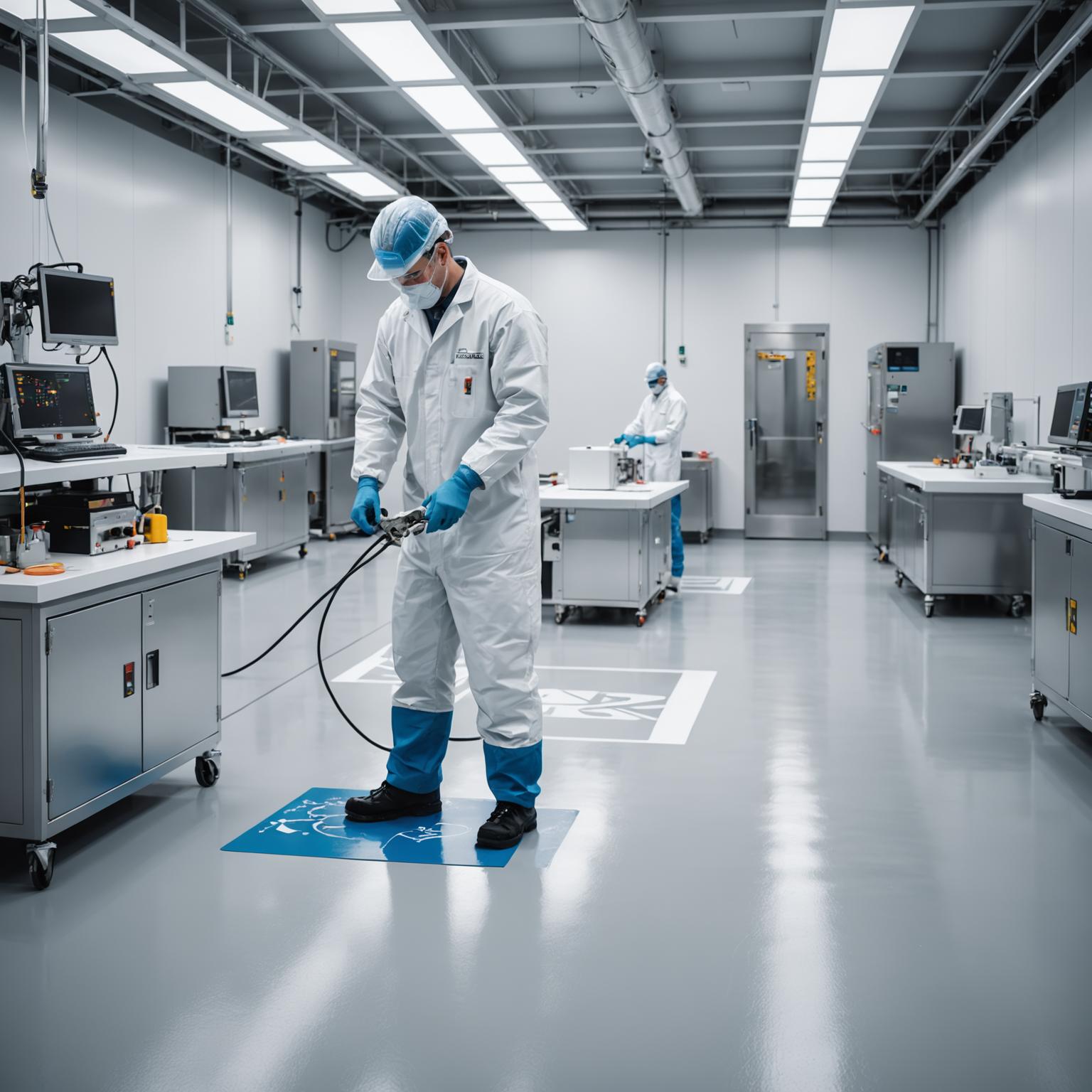 Advanced static control floor coating for ESD protection