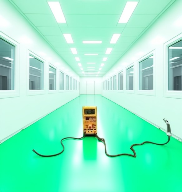 static dissipative flooring, anti-static epoxy coating, conductive floor coating, static electricity solutions
