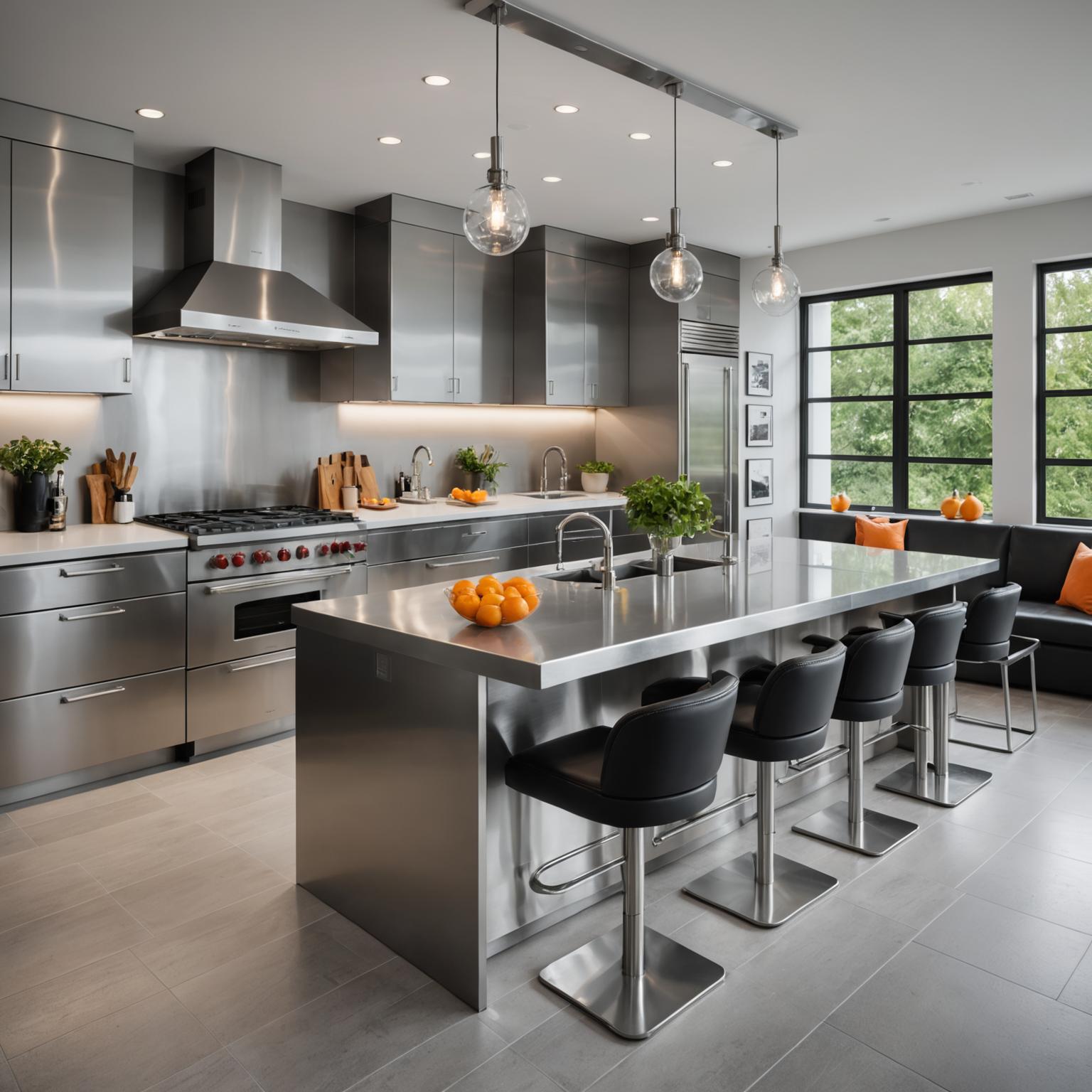 Kitchen countertops, stainless steel sheet, How to maintain