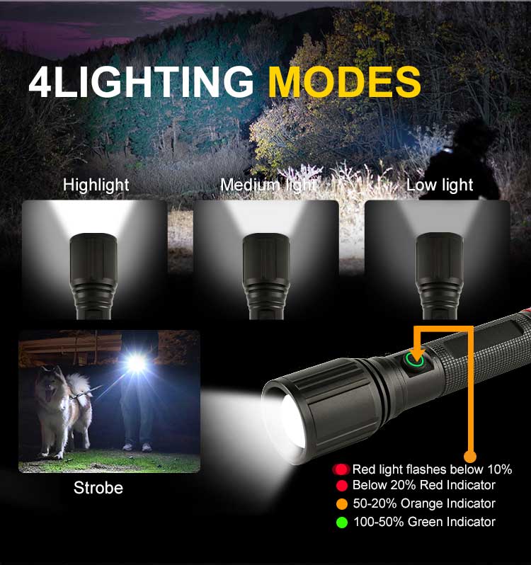 multifunction modes flashlight