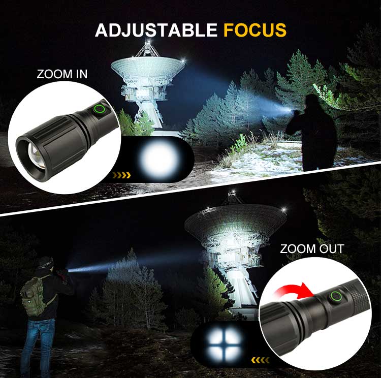 Twist Zoom Led flashlight