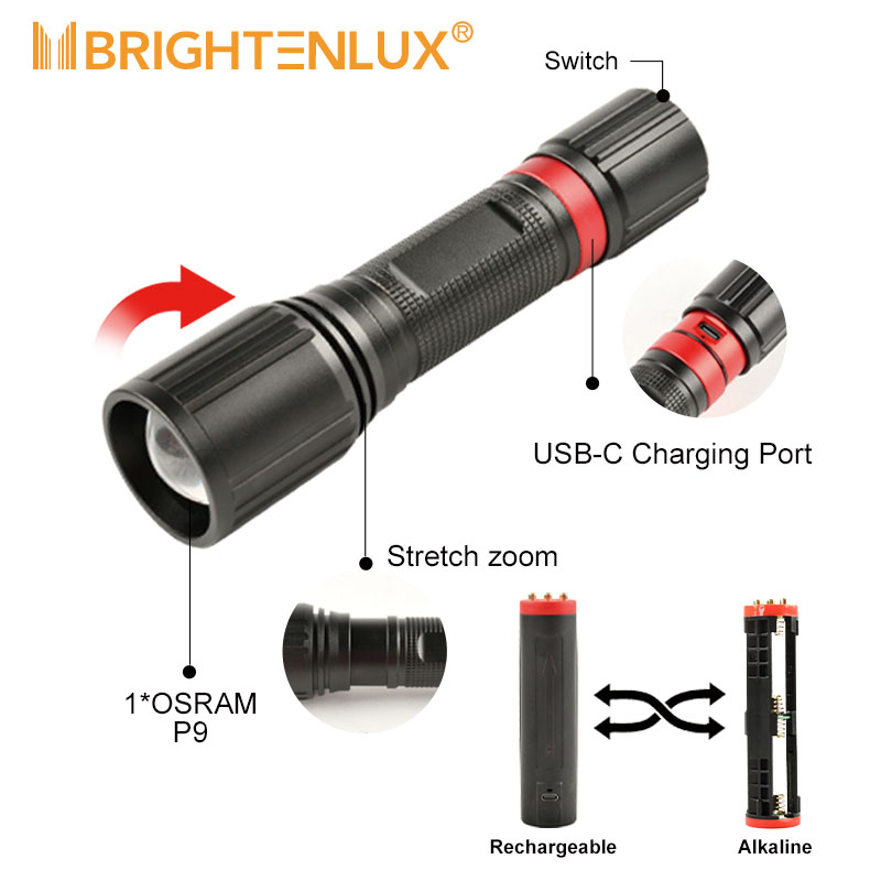 dual power led懐中電灯