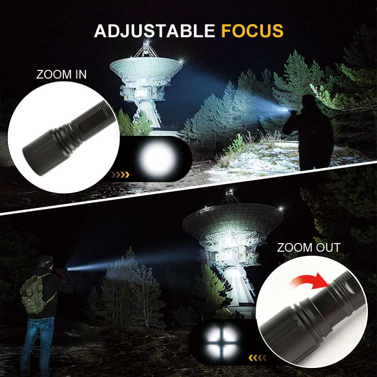 adjustable focus flashlight