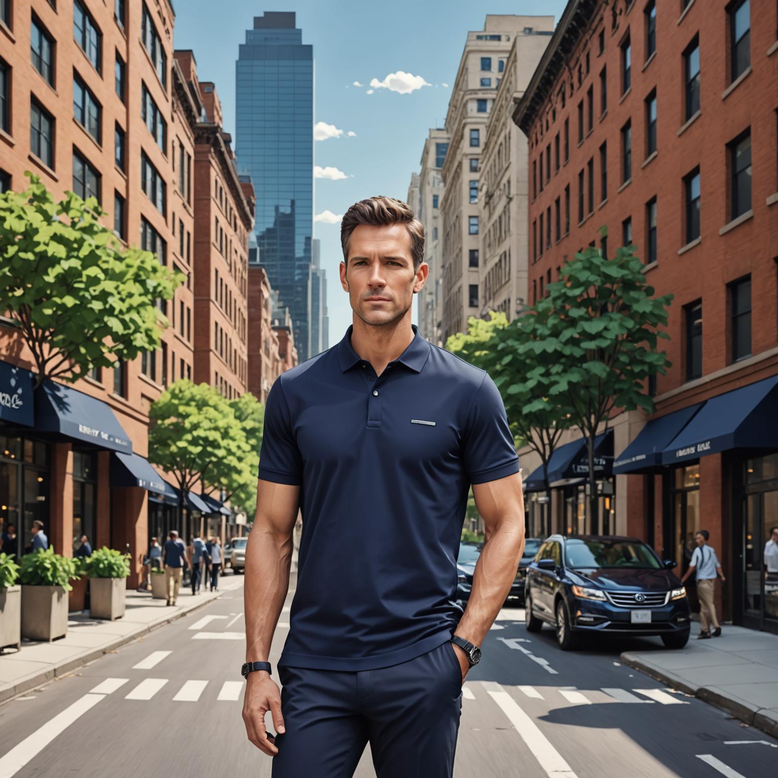 polo shirt, men