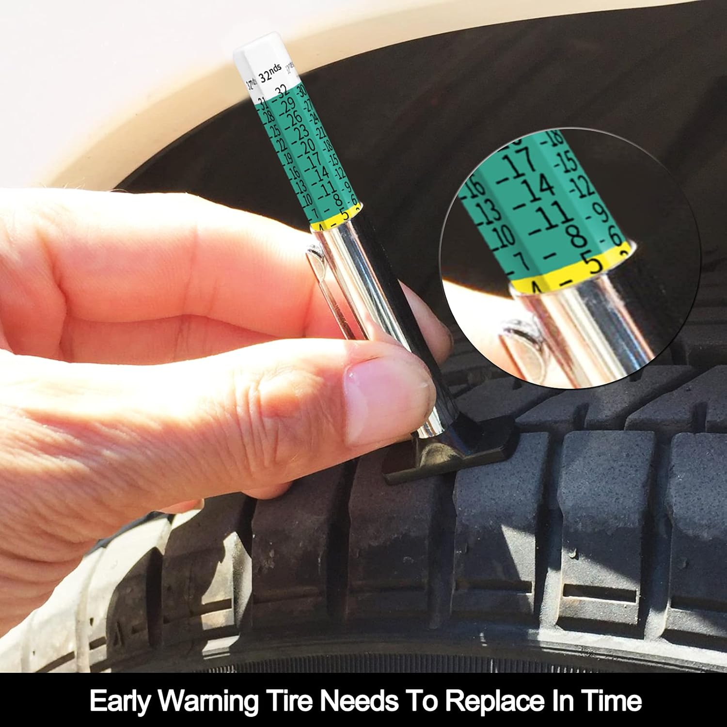 32nds Tire Tread Depth Gauge – Your Safety Tool