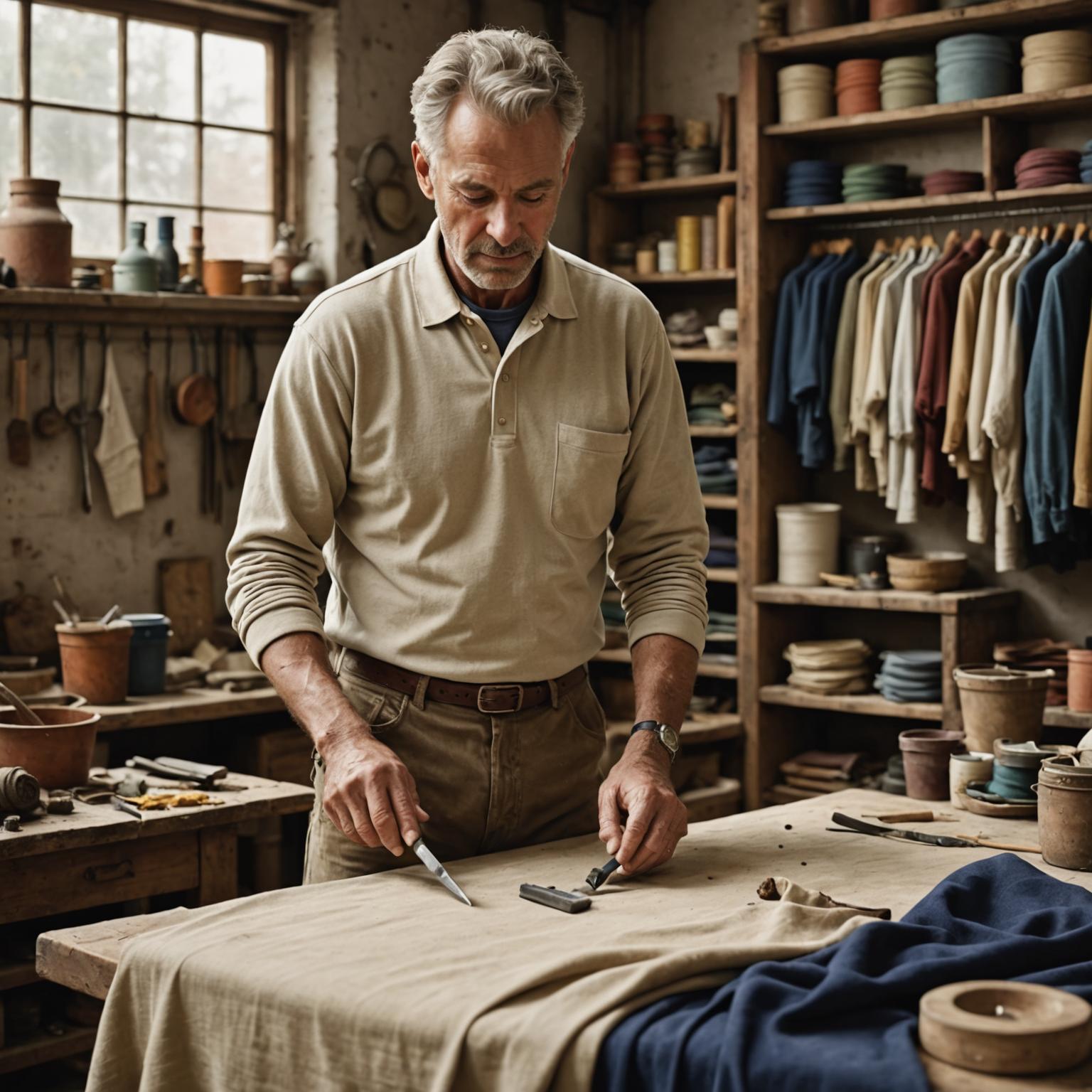 custom garment dye shirts, vintage style polo shirts, garment dye techniques