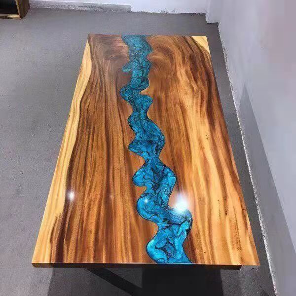 Tabela do rio DIY com resina epóxi 3D Jutomei: Criando resina impressionante e obras -primas de madeira