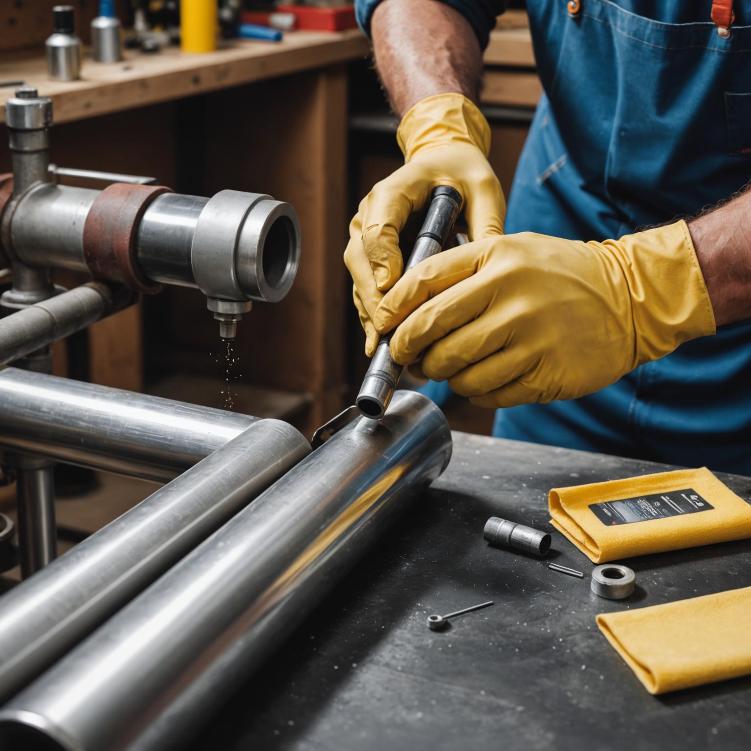 Surface Scratches Repair: Stainless Steel Pipe Care