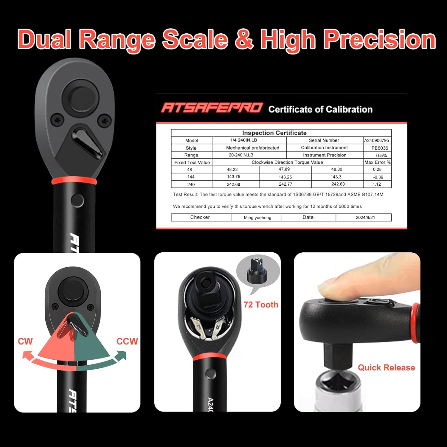 ATsafepro Torque Wrench: Precision for Cars and DIY Projects