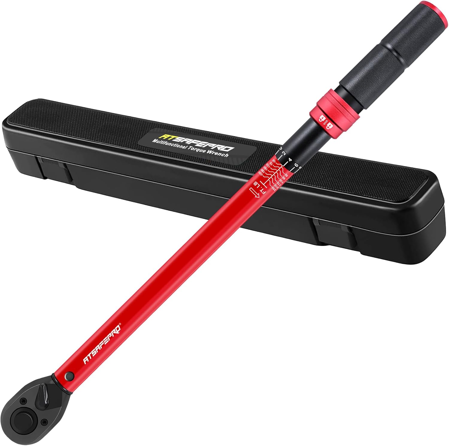 1/2 Torque Wrench,1/2 Torque Wrench 30-250 Ft Lb(40.7-339.0 Nm) Dual scale,torque wrench 1/2 drive 250 ft-lb Pre-Calibrated Accuracy+-3% - Ideal for Automotive & Heavy Machinery Use