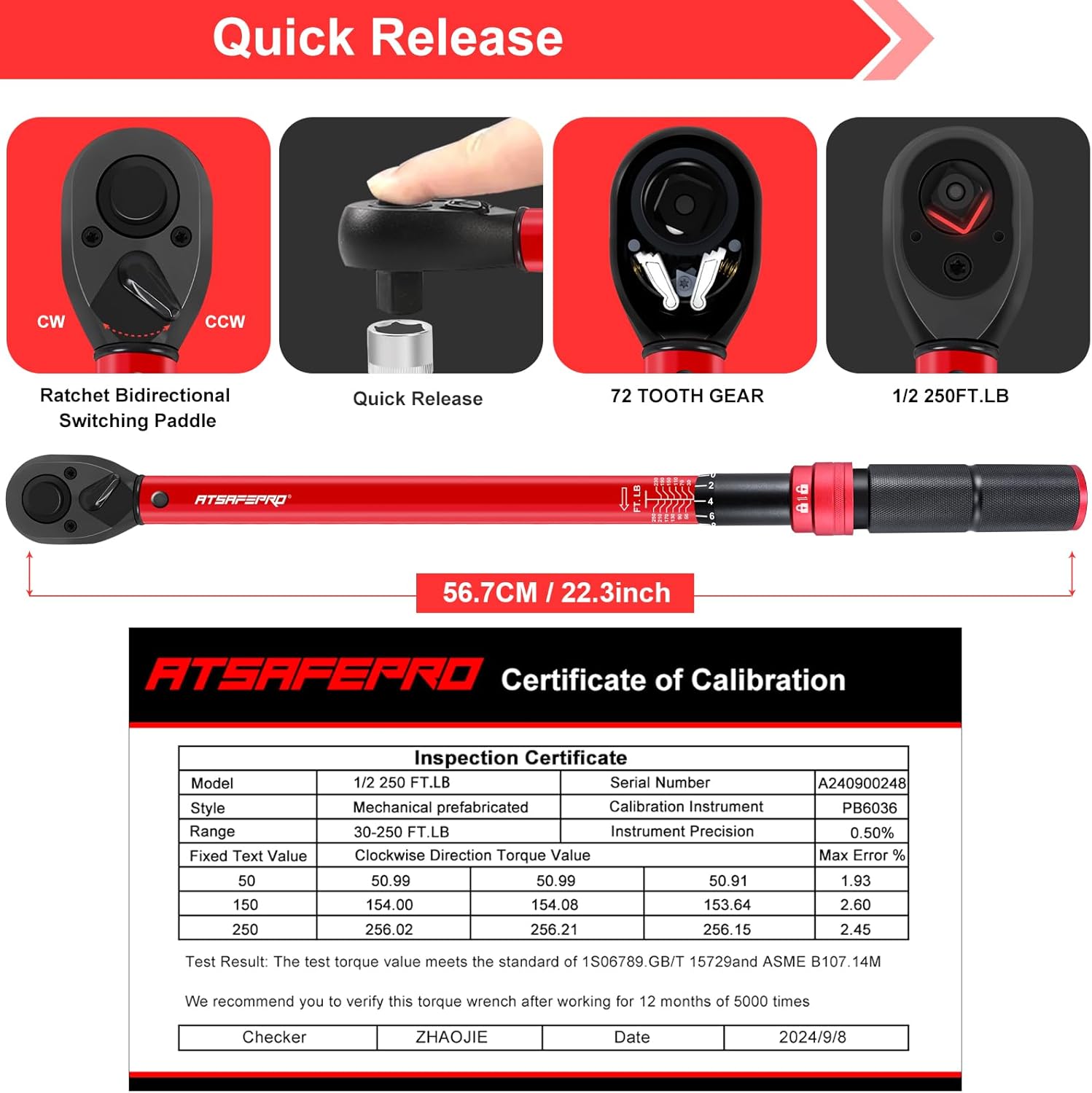 ATsafepro Torque Wrench: Precision and Versatility
