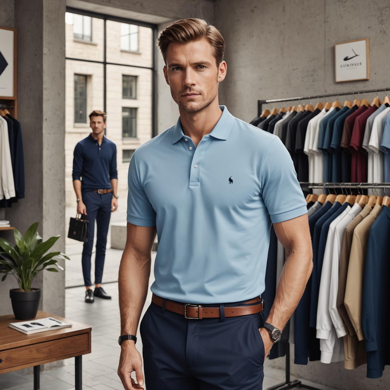 Eleve su estilo con polos de ropa masculina de alta gama
