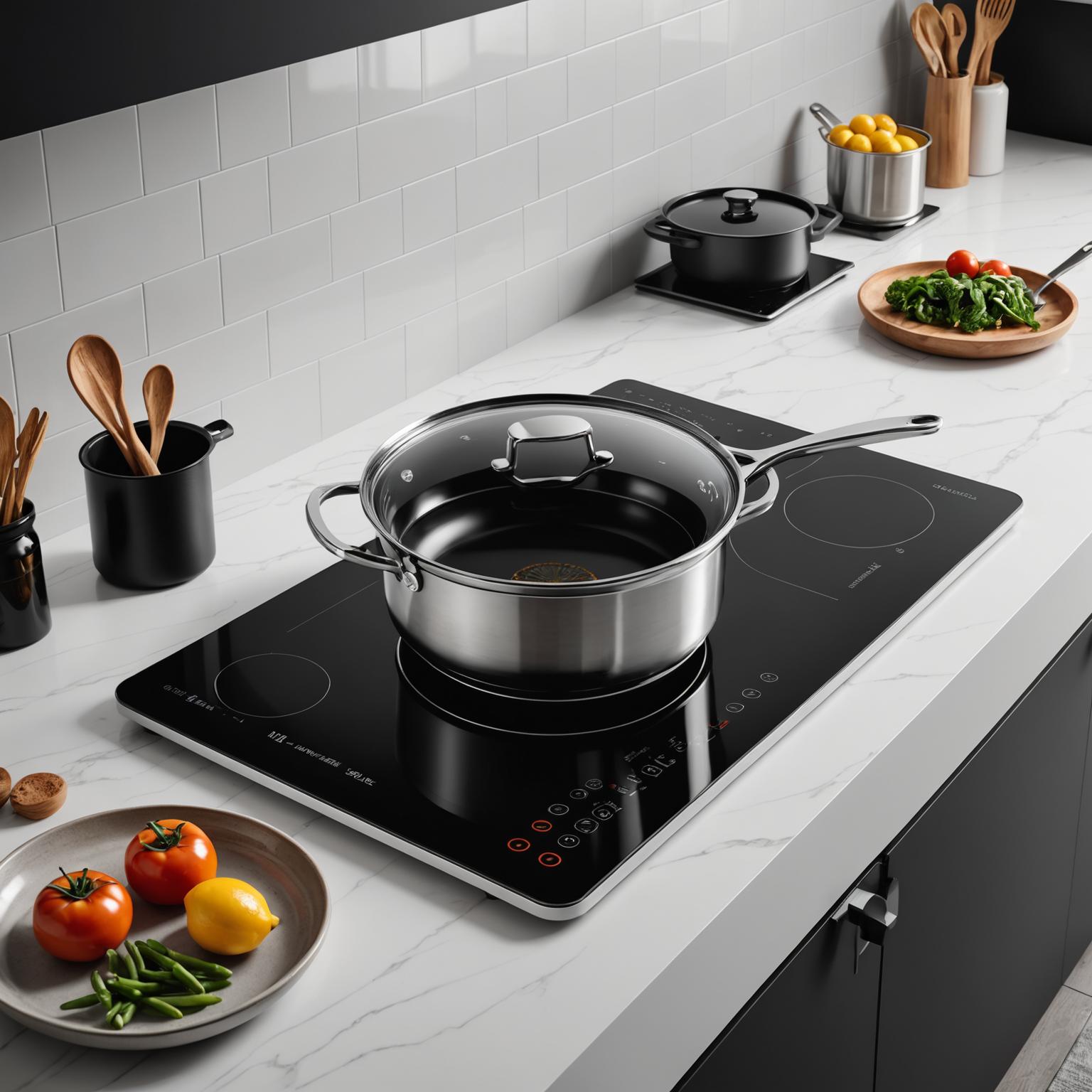Cooker de inducción eléctrica: compacta, elegante y eficiente