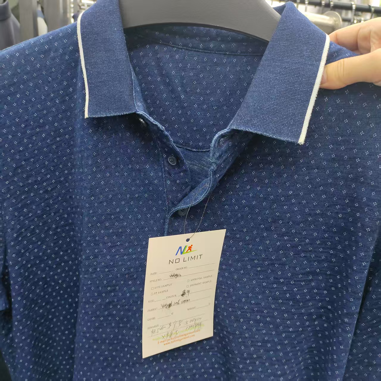 Men's Indigo Polo Shirt: Elegant Style & Versatility