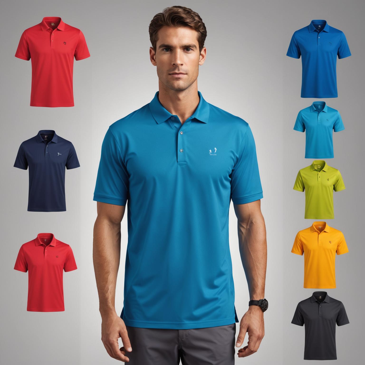 sports polo shirt, moisture-wicking polo shirts, lightweight polo shirts, workout polo shirts