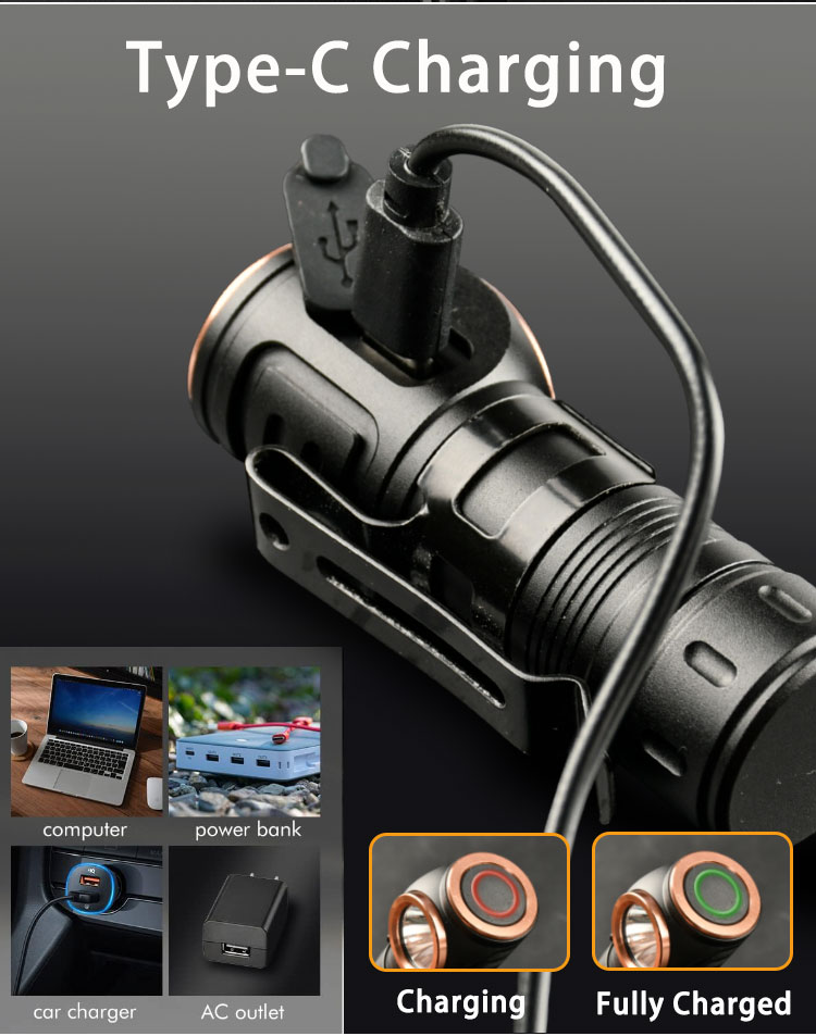 Type-C USB Rechargeable