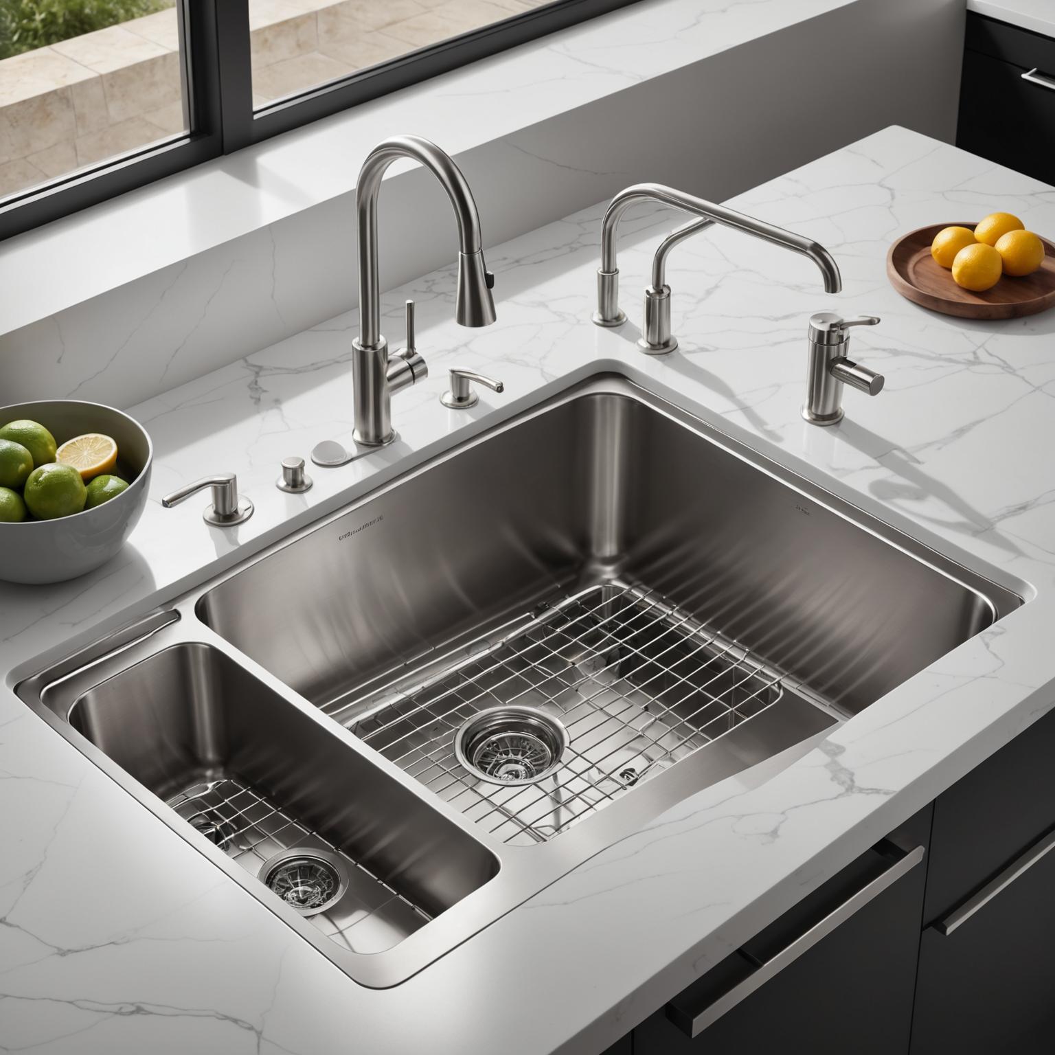 Restaurant stainless steel sink