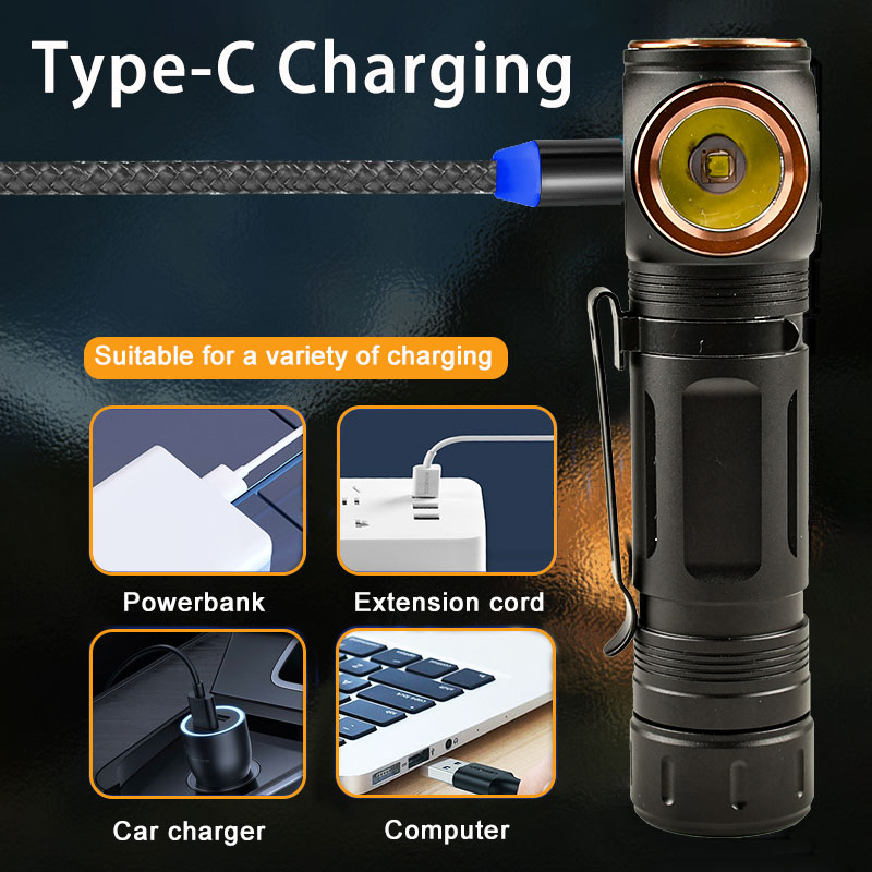 USB-C Rechargeable LED Flashlight