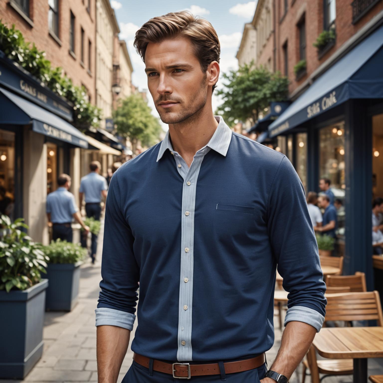 indigo polo shirt for men, indigo polo shirt material, indigo eco-friendly polo shirt
