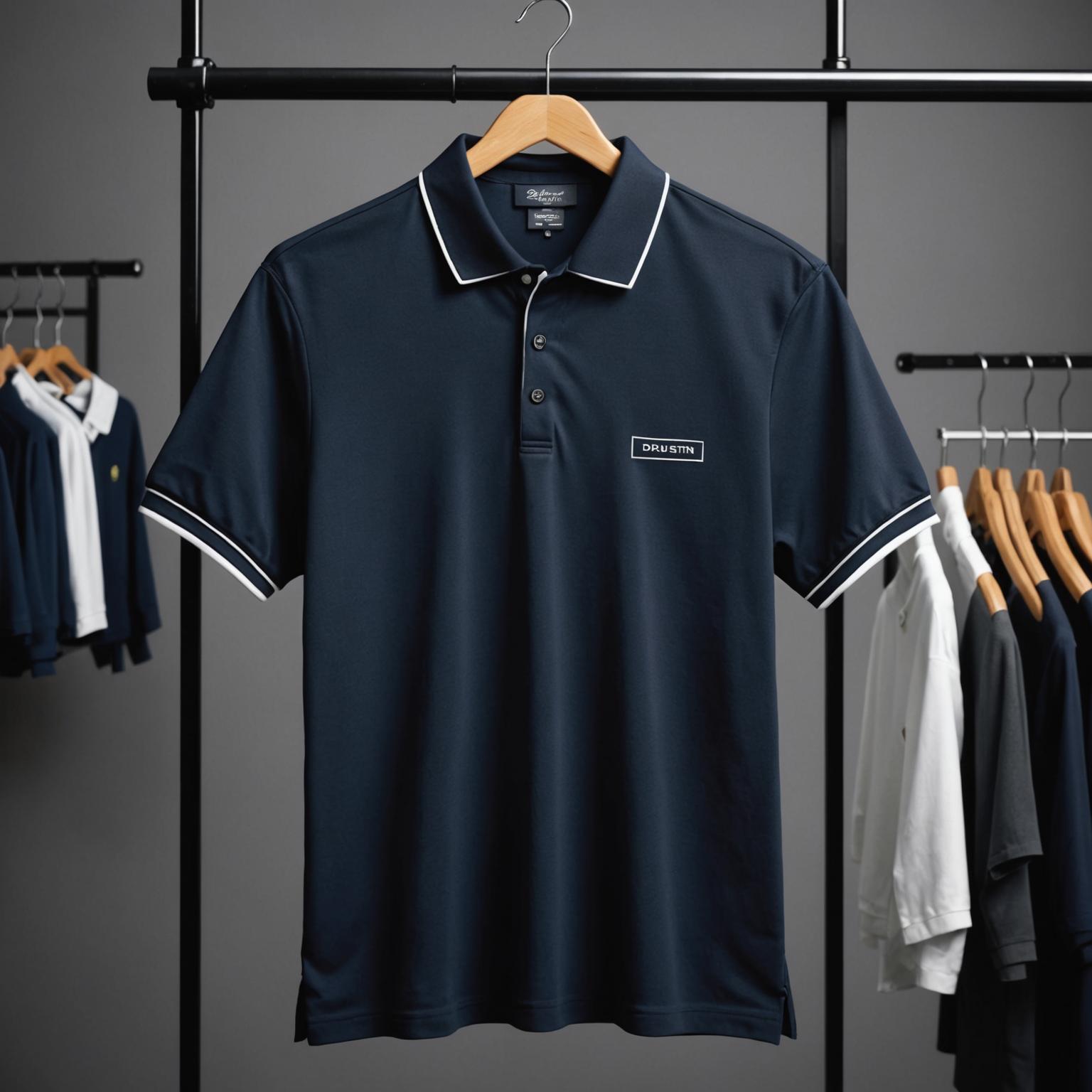 sustainable polo shirt, soft tencel fabric, luxury tencel polo shirt