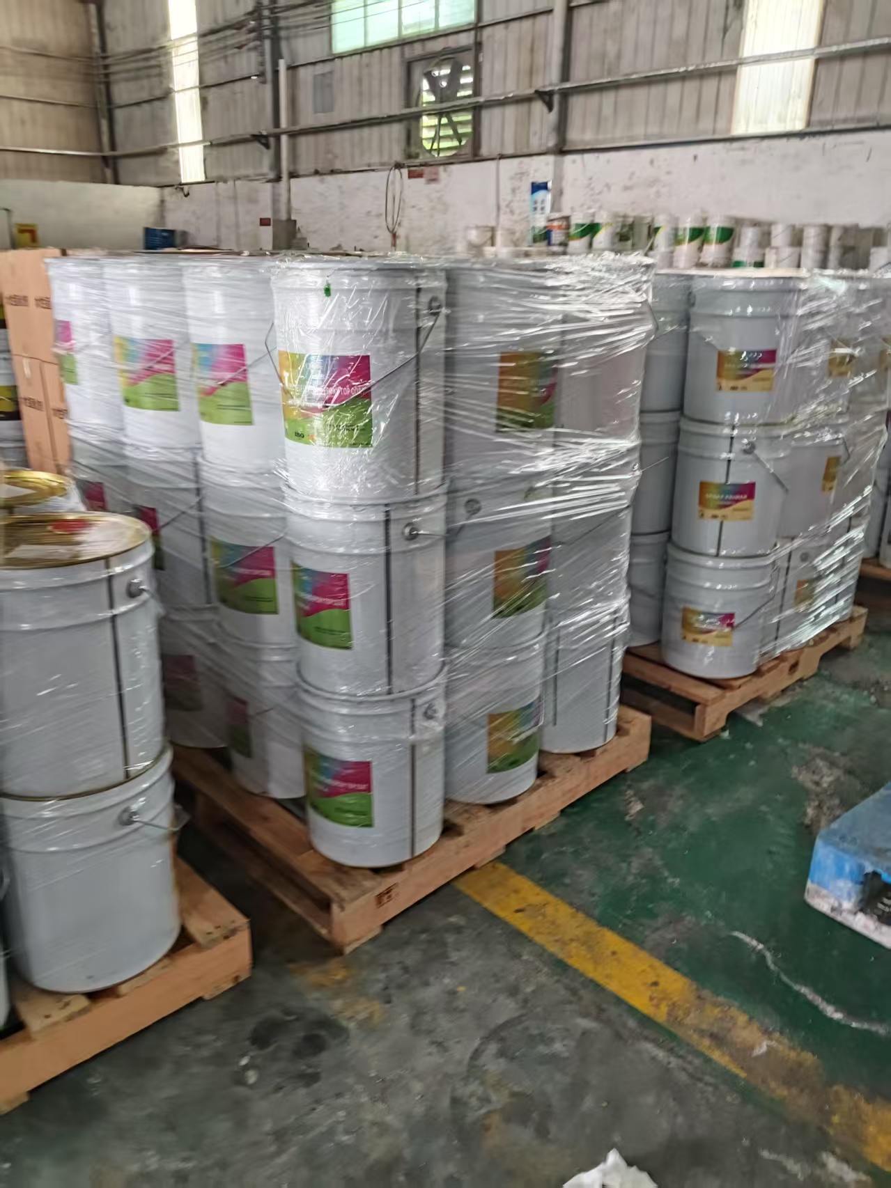 Anti-Static Epoxy Floor Coating, 16 Pallets, are Ready To Ship To Yemen Today