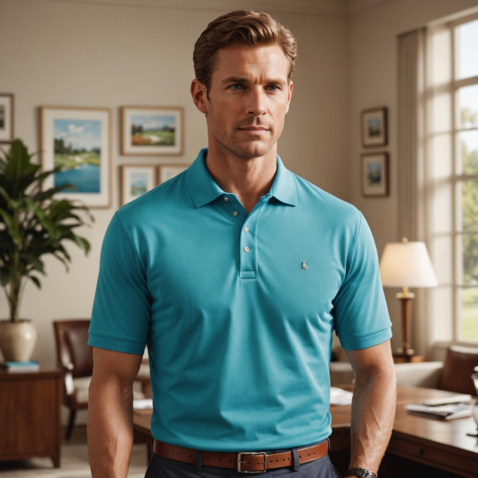 mercerized cotton polo shirt, cotton blend polo shirt, athletic mercerized cotton