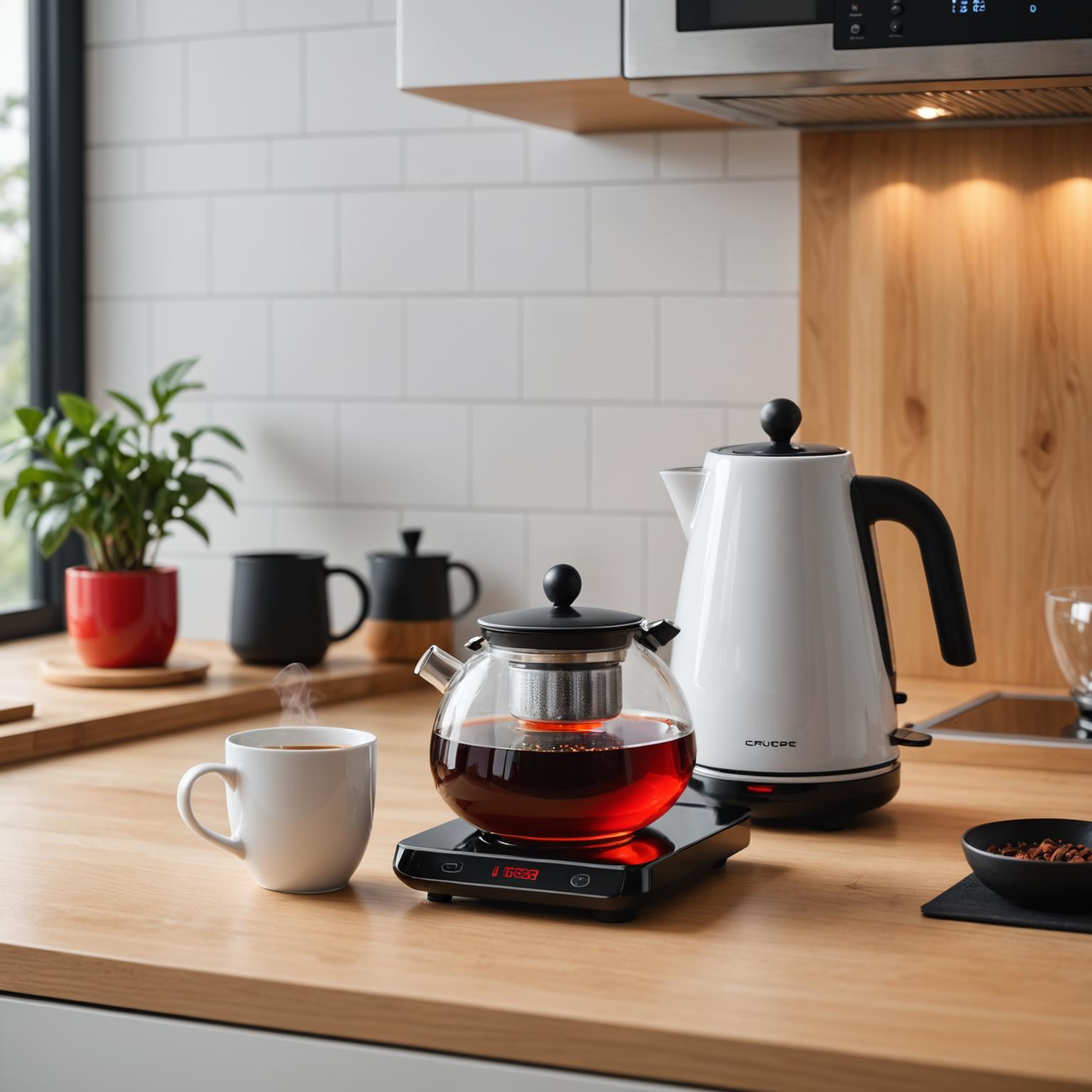 Calentador de café elegante: calefacción de precisión para bebidas perfectas