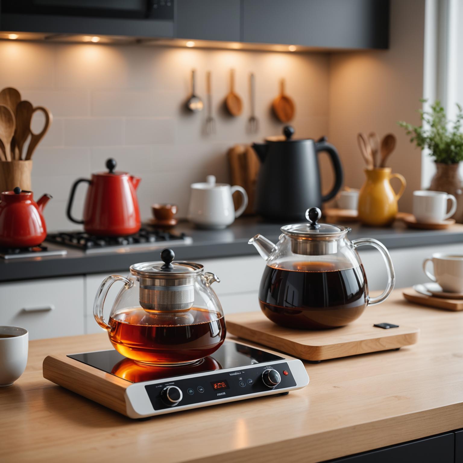 Estufa de calefacción de té eléctrico: precisión y estilo presentado