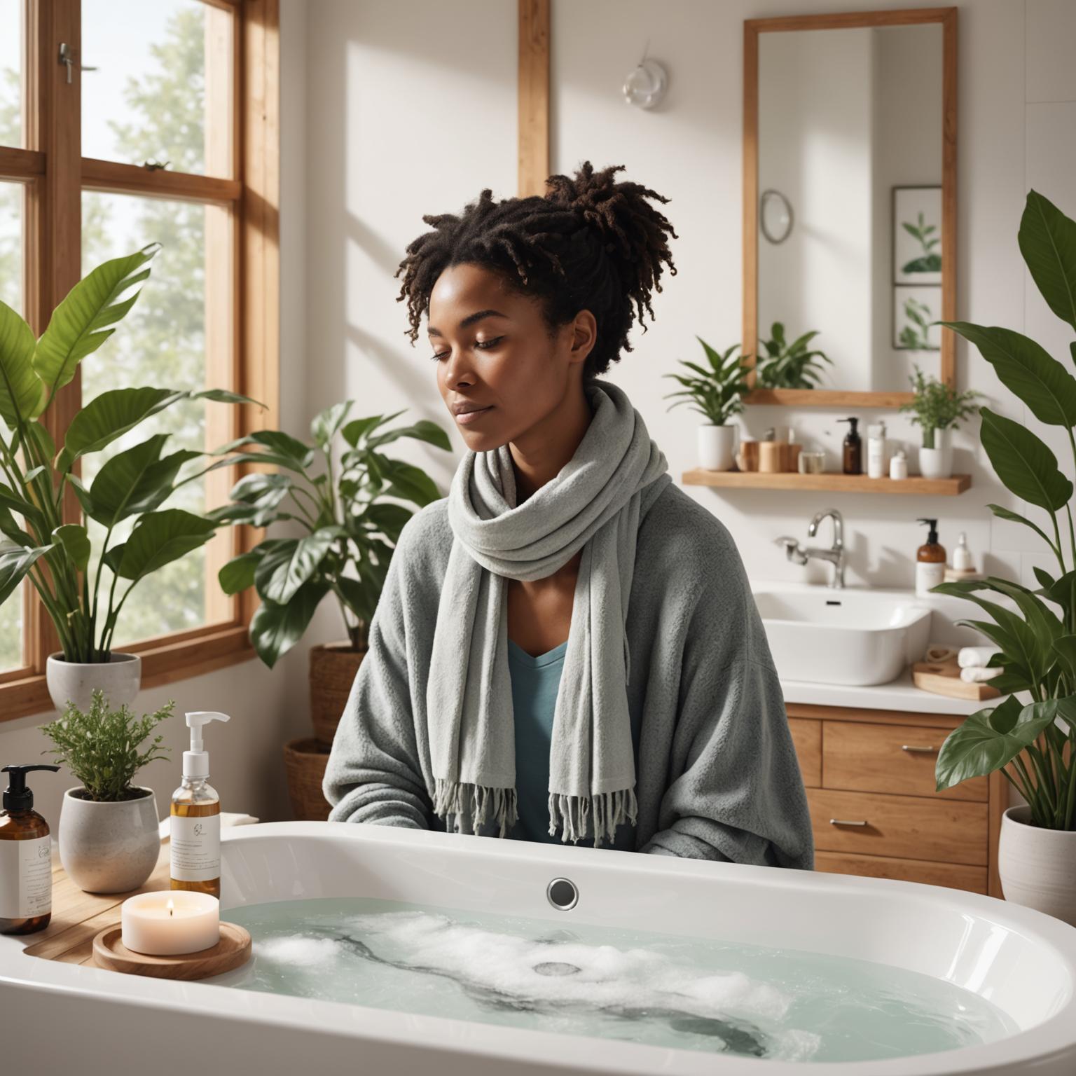 Éprouver des soins de la peau révolutionnants avec une écharpe à vapeur