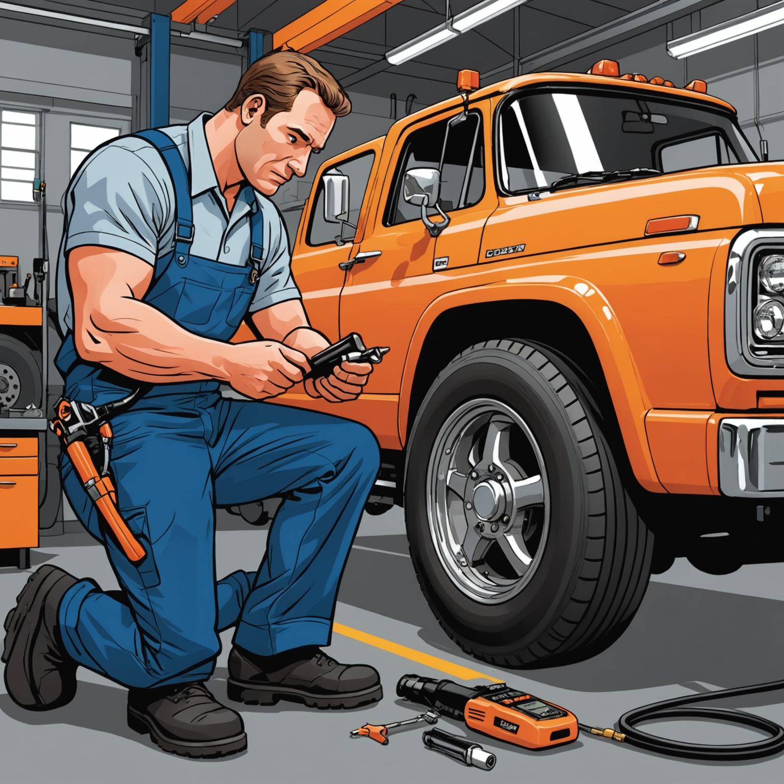 GODESON tire pressure gauge, semi truck tire tools, gauge for heavy trucks