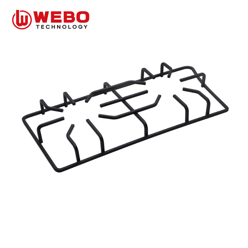 アイアンパンを鋳造して、2バーナーをサポートします