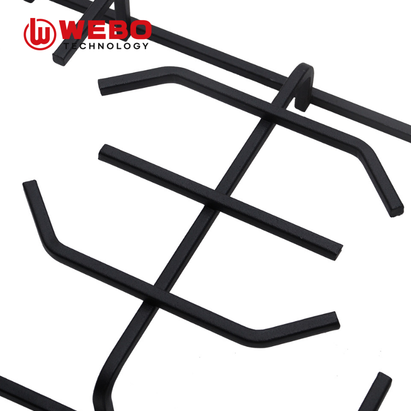 アイアンパンを鋳造して、2バーナーをサポートします