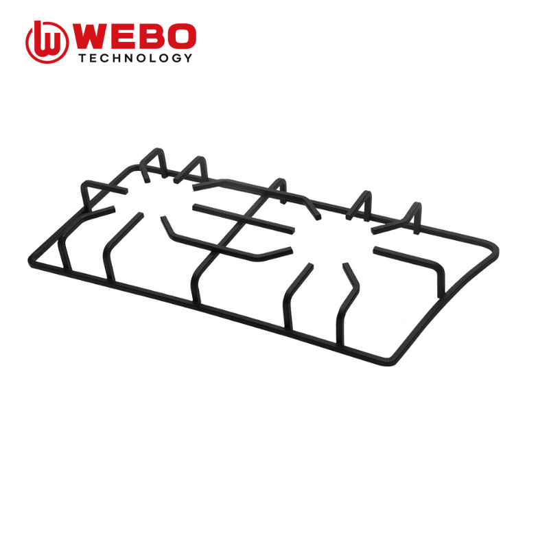 アイアンパンを鋳造して、2バーナーをサポートします