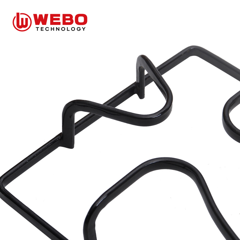 アイアンパンを鋳造して、2バーナーをサポートします