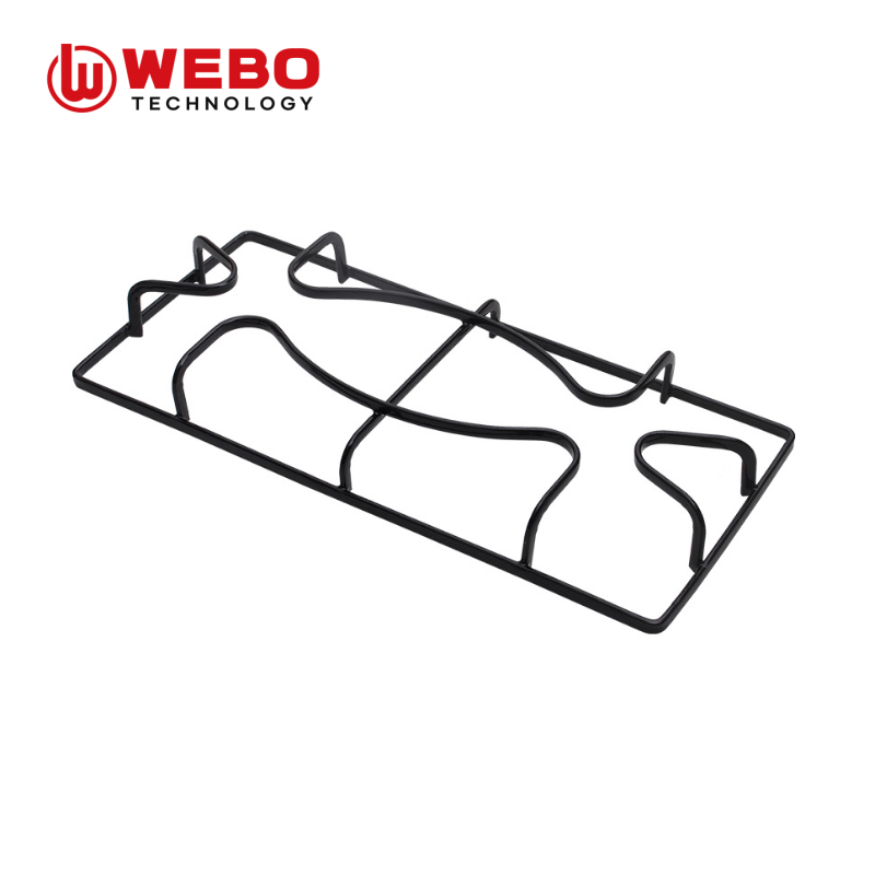 アイアンパンを鋳造して、2バーナーをサポートします