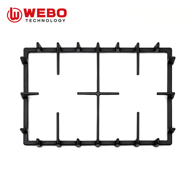 アイアンパンを鋳造して、2バーナーをサポートします