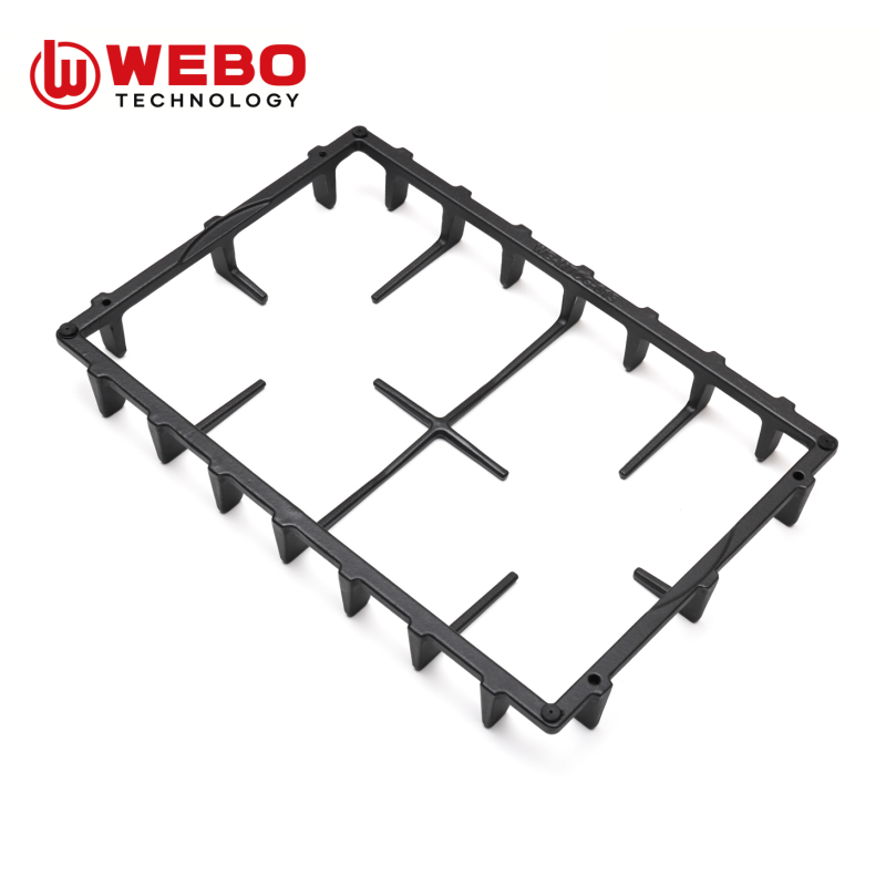 アイアンパンを鋳造して、2バーナーをサポートします