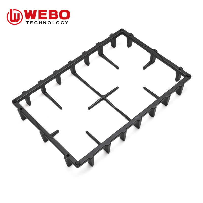 アイアンパンを鋳造して、2バーナーをサポートします