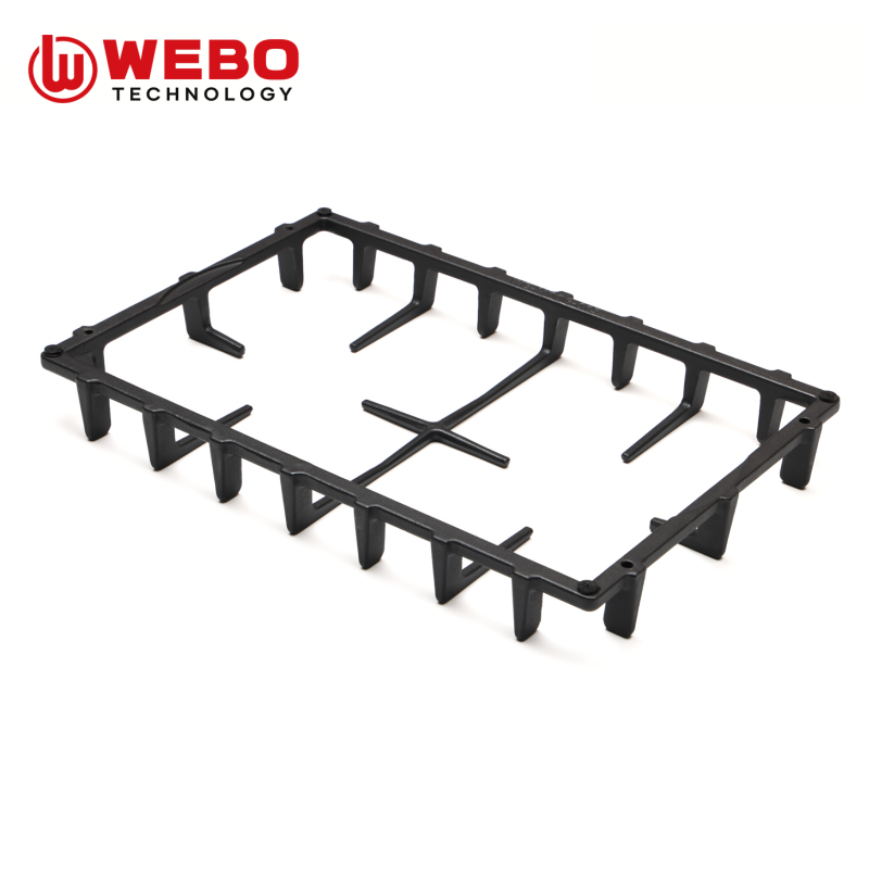 アイアンパンを鋳造して、2バーナーをサポートします