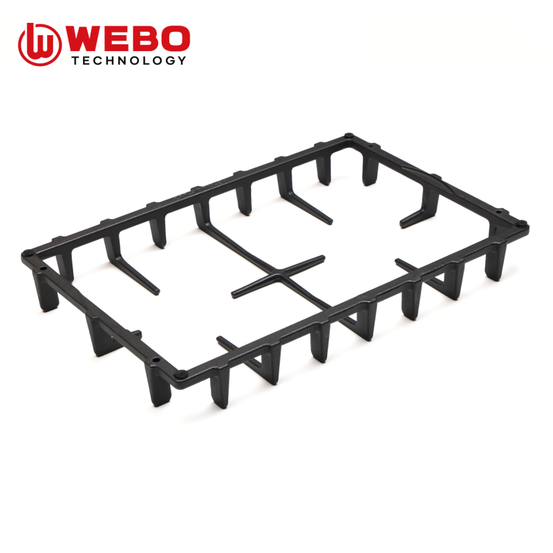 アイアンパンを鋳造して、2バーナーをサポートします