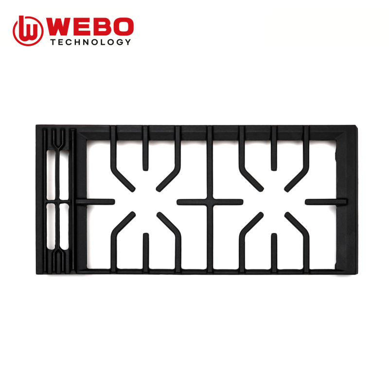 アイアンパンを鋳造して、2バーナーをサポートします