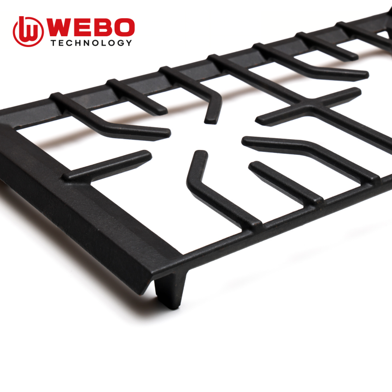 アイアンパンを鋳造して、2バーナーをサポートします