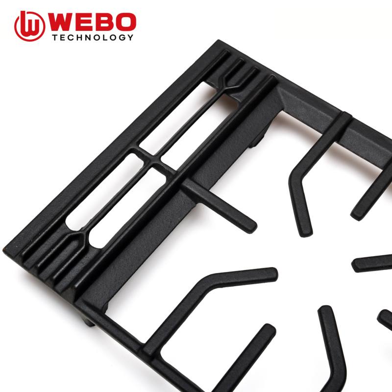 アイアンパンを鋳造して、2バーナーをサポートします